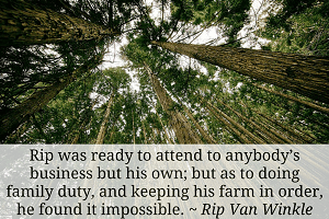 Rip Van Winkle Quote