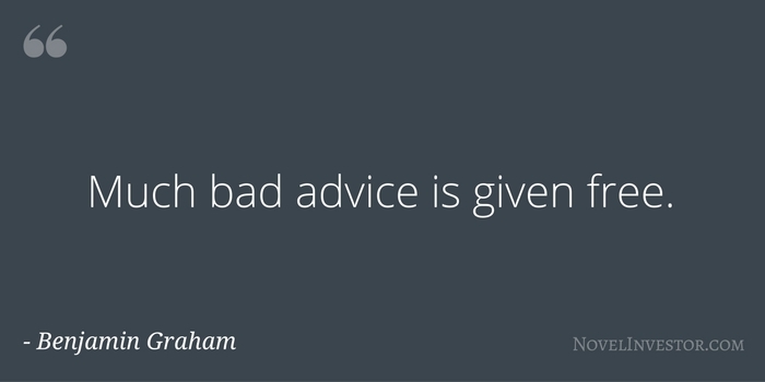 Ben Graham On Free Advice