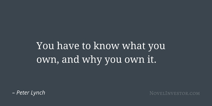 Peter Lynch know what you own