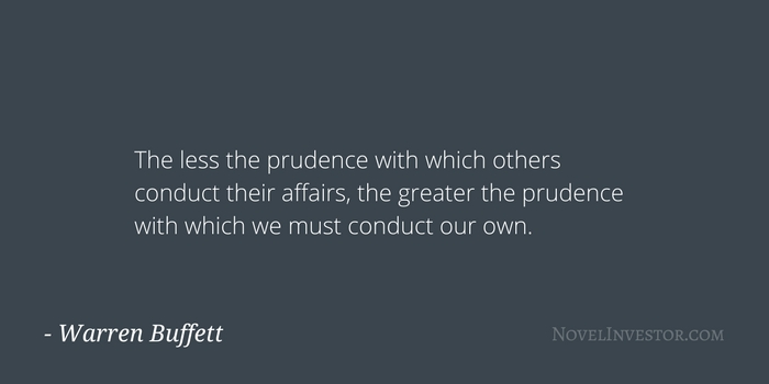 Buffett on being cautious