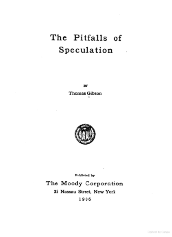 The Pitfalls of Speculation book cover