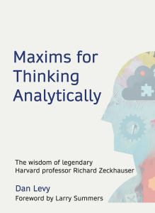 Maxims for Thinking Analytically book cover